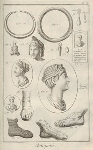 Antiquitäten. Aus Encyclopédie von Denis Diderot und Jean Le Rond d