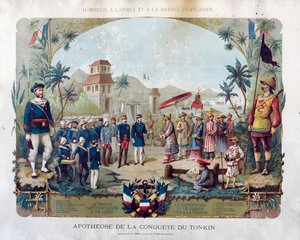 Apotheose der Eroberung von Tonkin, ca. 1885 von Unbekannt