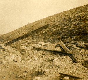 Gebiet um das Fort bei Douaumont, Nordfrankreich, um 1914-1918 von Unbekannt