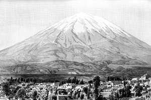 Arequipa und Mount Misti, Peru von Unbekannt