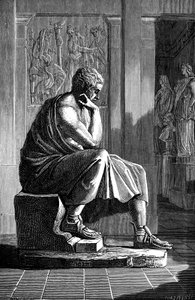 Aristoteles 384-322 v. Chr., antiker griechischer Philosoph und Wissenschaftler von Unbekannt