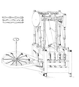 Arkwrights Spinning Jenny, 1769, 1904 von Unbekannt