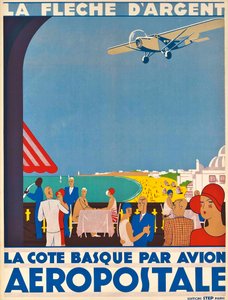 Aéropostale. Die Baskenküste, ca. 1928-1930 von Unbekannt
