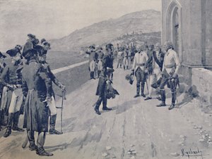Vereinbarung zur Kapitulation von Masséna in Cornigliano, in der Nähe von Genua, 1896
