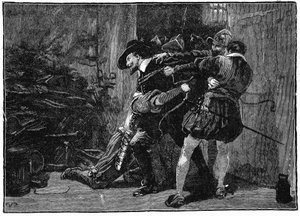 Verhaftung von Guy Fawkes in den Kellern des Parlaments, 1605 19. Jahrhundert von Unbekannt