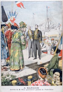 Ankunft in Saigon von Paul Beau, Generalgouverneur von Indochina, 1902