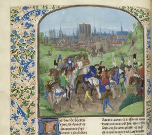 Ankunft von Herzog Ludwig II. von Anjou in Paris, ca. 1470-1475
