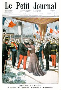 Ankunft von General Voyron in Marseille nach seiner Rückkehr aus China, 1901