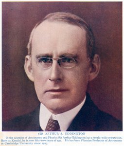 Arthur Stanley Eddington 1882-1944, britischer Astronom und Physiker, um 1934