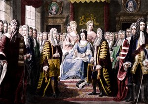 Vereinigungsartikel von Kommissaren Königin Anne vorgelegt, 1706 von Unbekannt