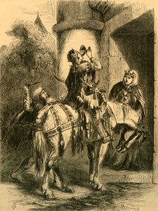 Ermordung von Edward dem Märtyrer, ca. 1890 von Unbekannt