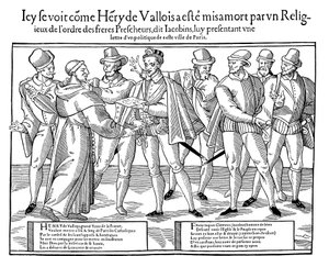 Ermordung von Heinrich III., König von Frankreich, 1589 von Unbekannt