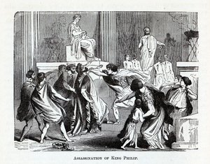 Ermordung von König Philipp, 1882 von Unbekannt