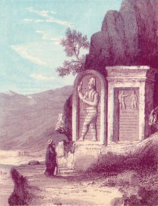 Assyrische Skulptur am Nahr El Kelb oder Hundfluss, 19. Jahrhundert von Unbekannt