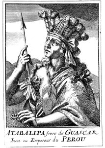 Atahualpa, gestorben 1553, letzter Inka-Kaiser von Peru, 1686