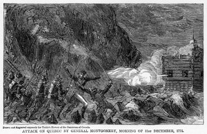 Angriff auf Quebec durch General Montgomery, Morgen des 31. Dezember, 1755, 1877 von Unbekannt