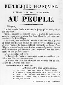 Au Peuple, aus Französische politische Plakate der Pariser Kommune