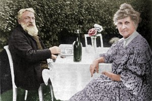 Auguste Rodin - Rodin und seine Frau in ihrem Garten in Meudon, um 1925