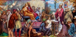 Augustinus predigt Ethelbert und Bertha, 1925