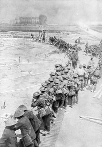 Australische Truppen am Tag vor der Schlacht von Messines, Belgien, 6. Juni 1917