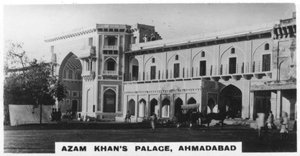 Palast von Azam Khan, Ahmedabad, Indien, ca. 1925