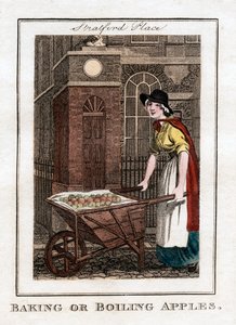 Backen oder Kochen von Äpfeln, Stratford Place, London, 1805 von Unbekannt