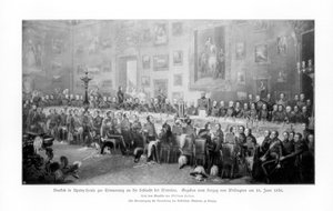 Bankett zur Erinnerung an den Sieg bei Waterloo, 1836 von Unbekannt