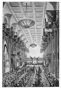Bankett für die Königin in der Guildhall, London, 1837, 1900 von Unbekannt