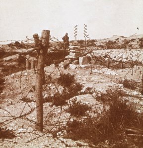 Stacheldraht, Craonne, Nordfrankreich, ca. 1914-ca. 1918