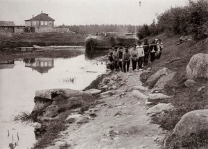 Treidler an der Wolga, Russland, ca. 1895 von Unbekannt