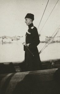 Baron Pyotr Nikolayevich Wrangel auf der Yacht Lucullus. Lemnos, 1921 von Unbekannt