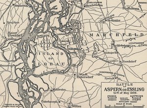 Schlacht von Aspern oder Essling, 21. Mai 1809, 1896 von Unbekannt
