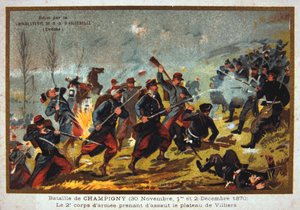 Schlacht von Champigny, Deutsch-Französischer Krieg, 30. November-2. Dezember 1870 von Unbekannt