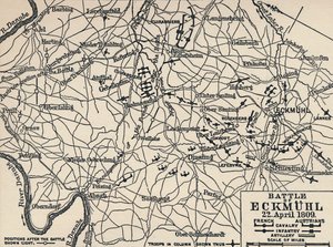 Schlacht bei Eckmühl, 22. April 1809 von Unbekannt