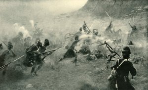 Schlacht von Kandahar - Die 92. sollen die Kanonen erobern, 1901 von Unbekannt