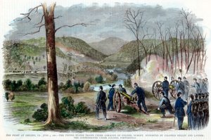 Schlacht von Philippi, West Virginia, Amerikanischer Bürgerkrieg, 3. Juni 1861 von Unbekannt