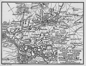 Schlacht von Wagram, Positionen am 5. Juli 1809, 1896 von Unbekannt