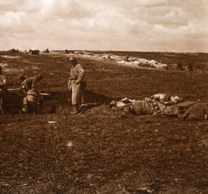 Schlachtfeldlager, Lihons, Nordfrankreich, um 1914-1918