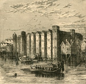 Baynards Castle, aus einer Ansicht veröffentlicht 1790 von Unbekannt
