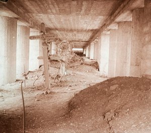 Bajonettgraben, Verdun, Nordfrankreich, ca. 1916-1918 von Unbekannt