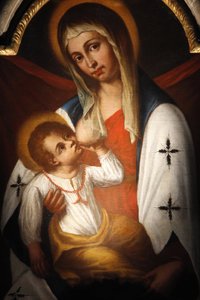 Beata Vergine delle Grazie, die Madonna von San Giuseppe von Benedetto Cottolenzo (spätes 16. Jahrhundert), Turin, Italien von Unbekannt