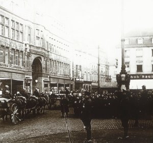 Belgische Truppen, Aachen, Deutschland, um 1914-1918 von Unbekannt
