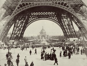 Unter dem Eiffelturm, Paris, 1889 von Unbekannt