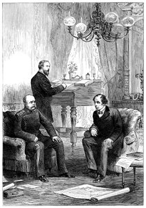 Benjamin Disraeli 1804-1881 trifft Otto von Bismarck 1815-1898, Berlin, 1878 von Unbekannt