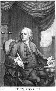 Benjamin Franklin, amerikanischer Wissenschaftler, Erfinder und Staatsmann, spätes 18. Jahrhundert von Unbekannt