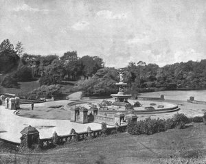 Bethesda-Brunnen, Central Park, New York, USA, ca. 1900 von Unbekannt