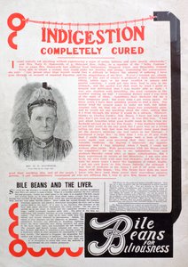 Bile Beans Werbung, 1903