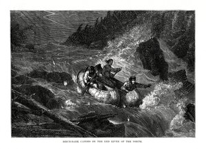Birkenrindenkanus am Red River of the North, Vereinigte Staaten von Unbekannt
