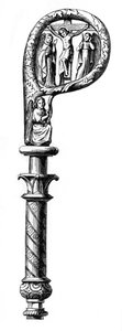 Bischofsstab, Kathedrale von Metz, 14. Jahrhundert, 1870