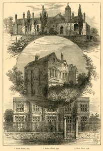 Teile des alten Hackney, ca. 1876 von Unbekannt